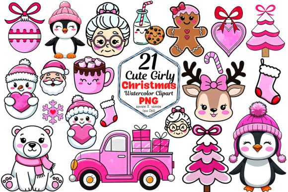 Download Cute Girly Christmas Sublimation Bundle - Christmas sublimation bundle Collection