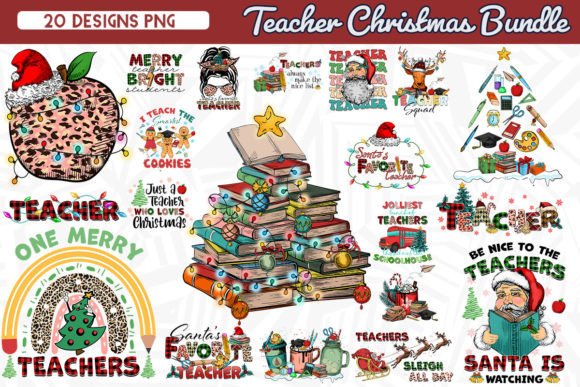 Download Teacher Christmas Sublimation Bundle - Christmas sublimation bundle Collection