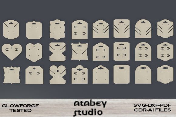 Download Earring Holder, Jewelry Display Cut Plan - Display Collection
