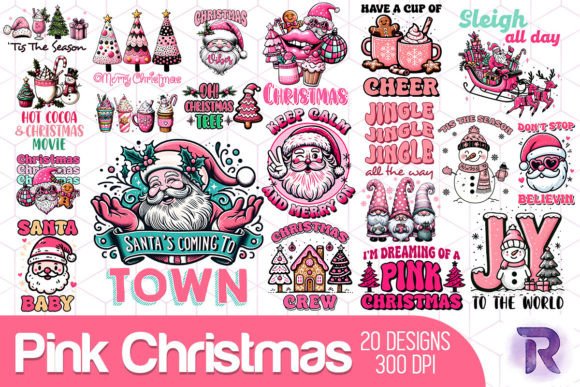 Download Pink Christmas Sublimation Bundle - Christmas sublimation bundle Collection