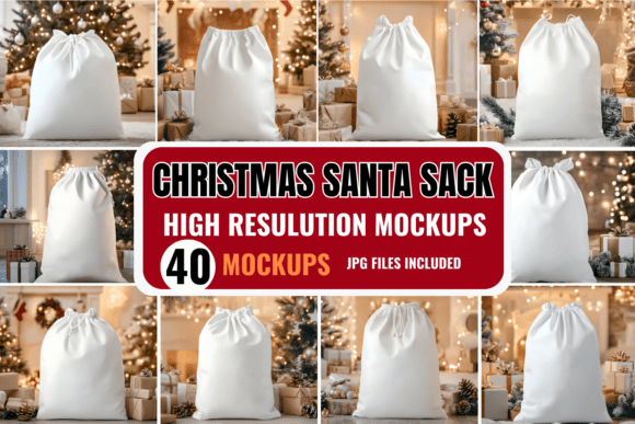 Download Christmas Santa Sack Mockup Bundle - Premium Resources